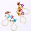 Honey Salon Petite Flower Pearl Earrings