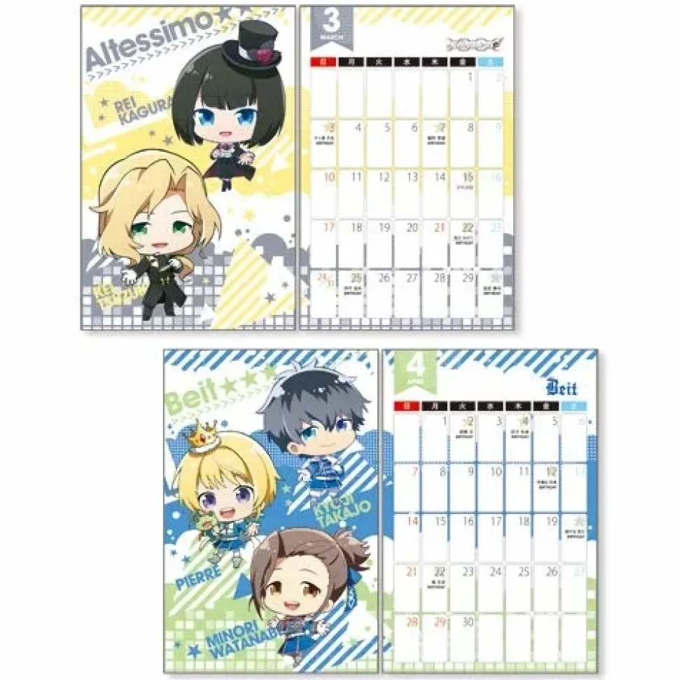 Idolm@ster: SideM 2019 Mini Desktop Calendar