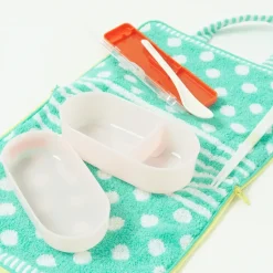 Insulated Dot Pouch Lunch Bag