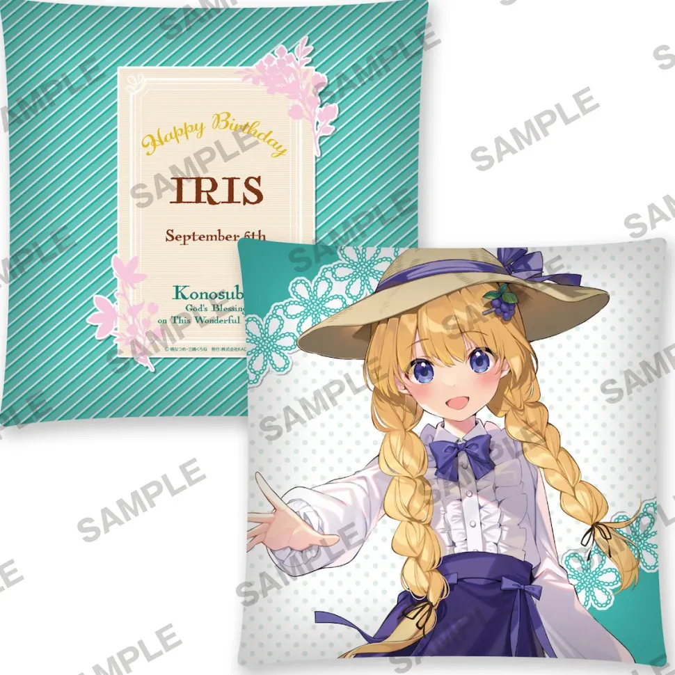 KonoSuba: God’s Blessing on This Wonderful World! Birthday Celebration 2023: Newly Drawn Large Cushion Iris