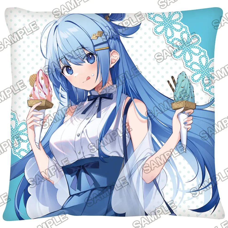 KonoSuba: God’s Blessing on This Wonderful World! Birthday Celebration 2023: Aqua Newly Drawn Large Cushion