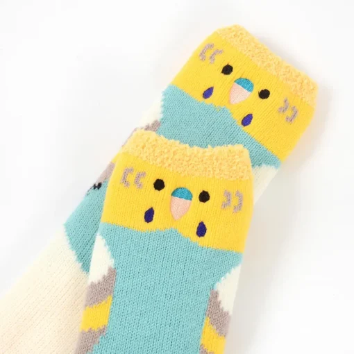KOTORITACHI Marshmallow Budgie Socks