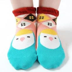 KOTORITACHI Peach-faced Lovebird Printed Socks