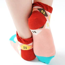KOTORITACHI Peach-faced Lovebird Printed Socks