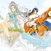 Kousuke Fujishima Signed Limited Edition Framed Oh My Goddess! Primagraphie Art Print: Where the Gods Are