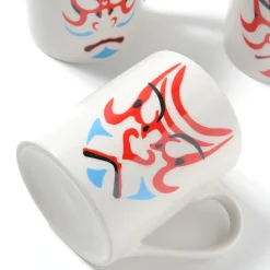 Kumadori Kabuki Face Mugs