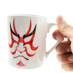Kumadori Kabuki Face Mugs