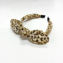 Le cocone Leopard Print Ribbon Katyusha