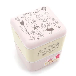 le sucre Lacquerware 2-Tier Square Lunch Box