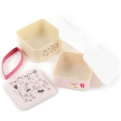 le sucre Lacquerware 2-Tier Square Lunch Box