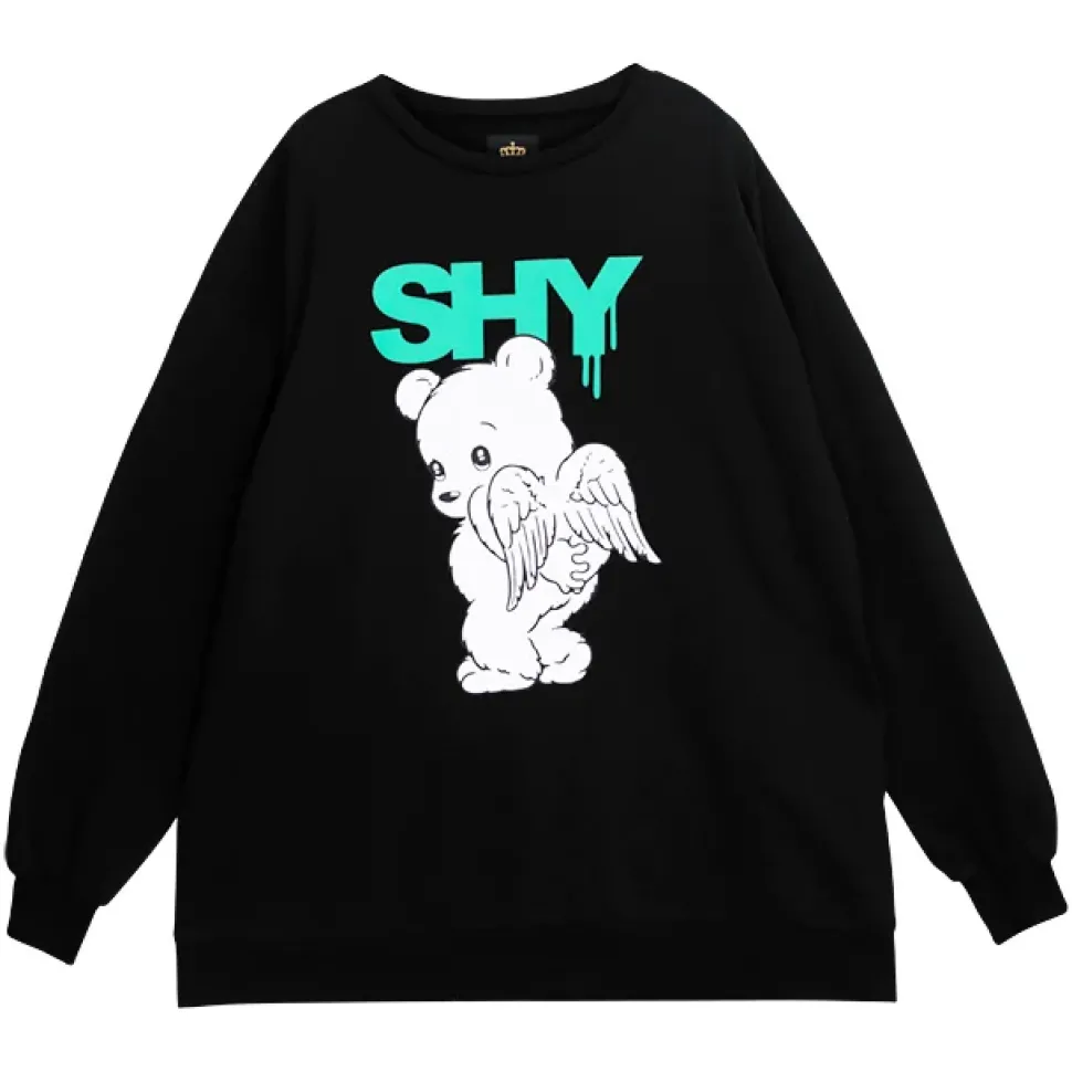 LISTEN FLAVOR Angel Bear Big Pullover