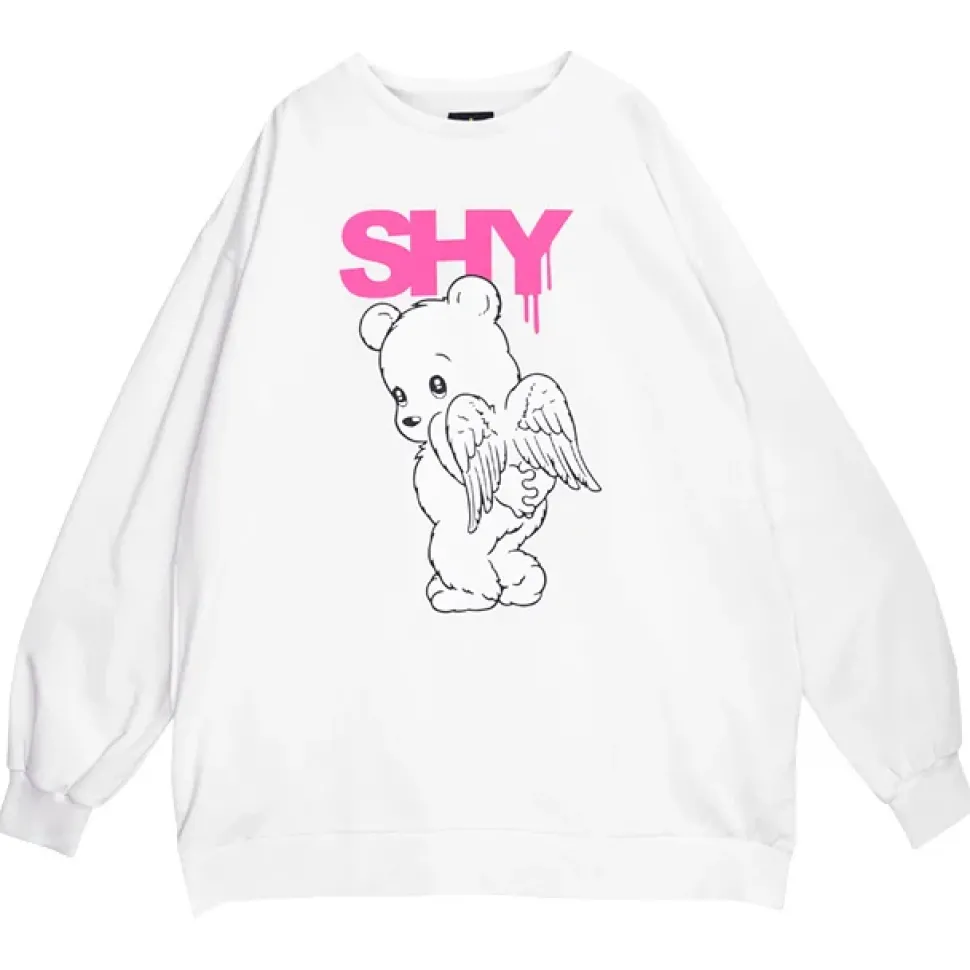 LISTEN FLAVOR Angel Bear Big Pullover