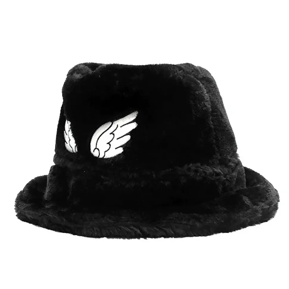 LISTEN FLAVOR Angel Wings Fur Bucket Hat