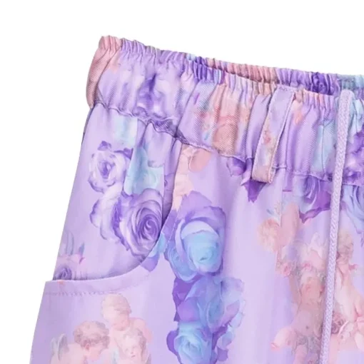 LISTEN FLAVOR Angel's Rose Garden Wide Pants