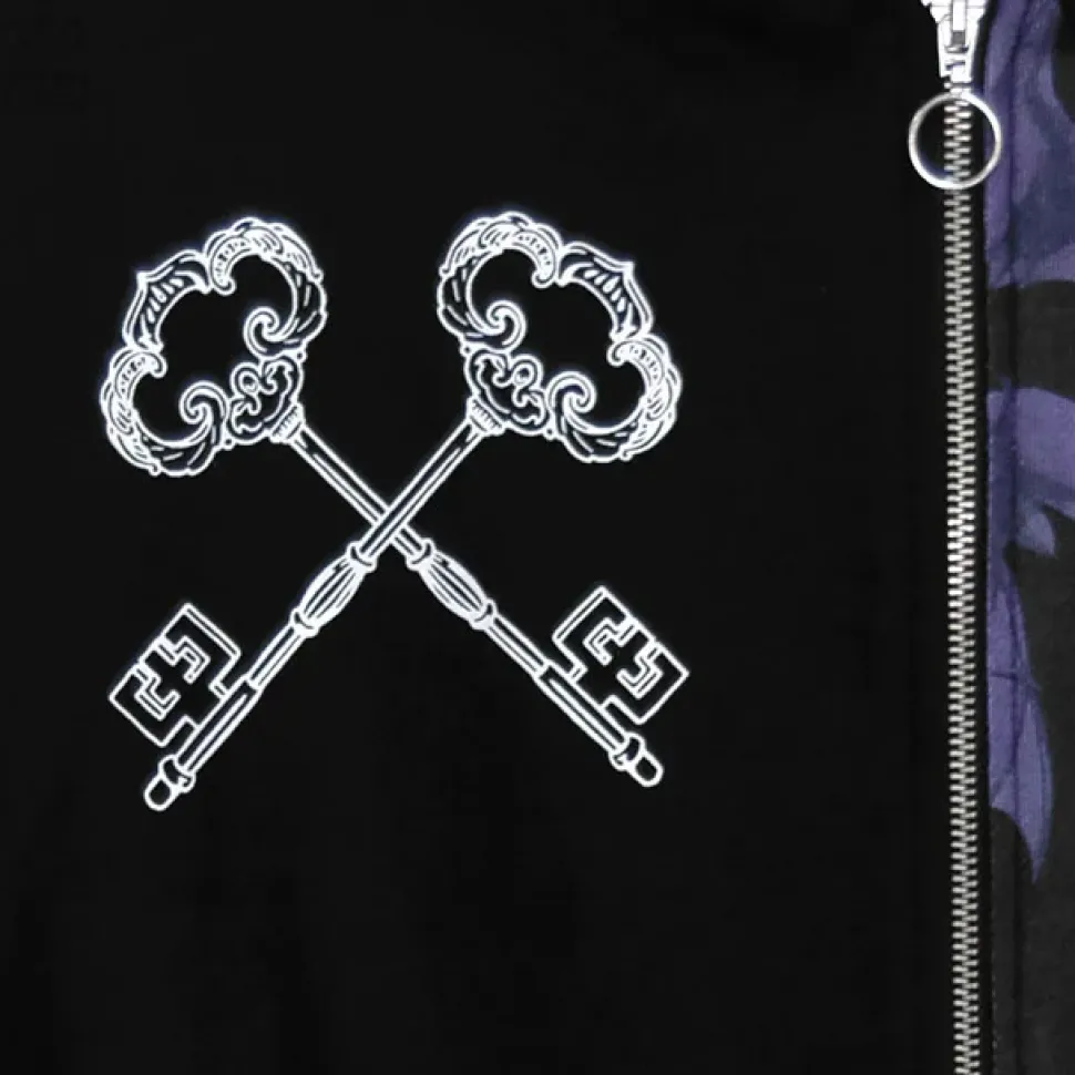 LISTEN FLAVOR Bat Double Zipper Hoodie