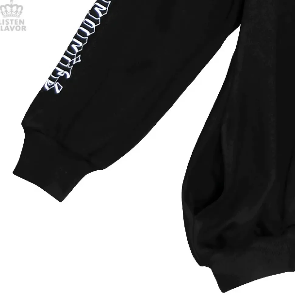LISTEN FLAVOR Bat Double Zipper Hoodie