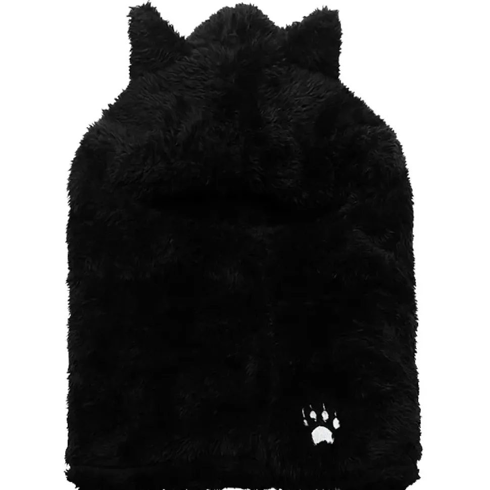 LISTEN FLAVOR Black Cat Ear Cat Paw Boa Neck Warmer