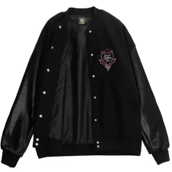 LISTEN FLAVOR Black Devil Heart Leather Sleeve Sutajan