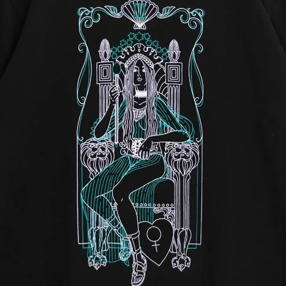LISTEN FLAVOR Black Empress Tarot Pullover