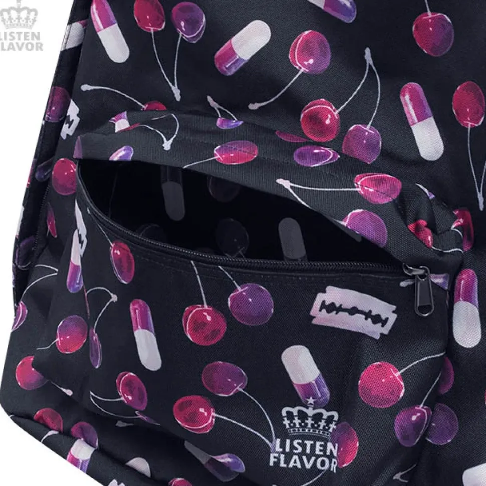 LISTEN FLAVOR Cherry Backpack