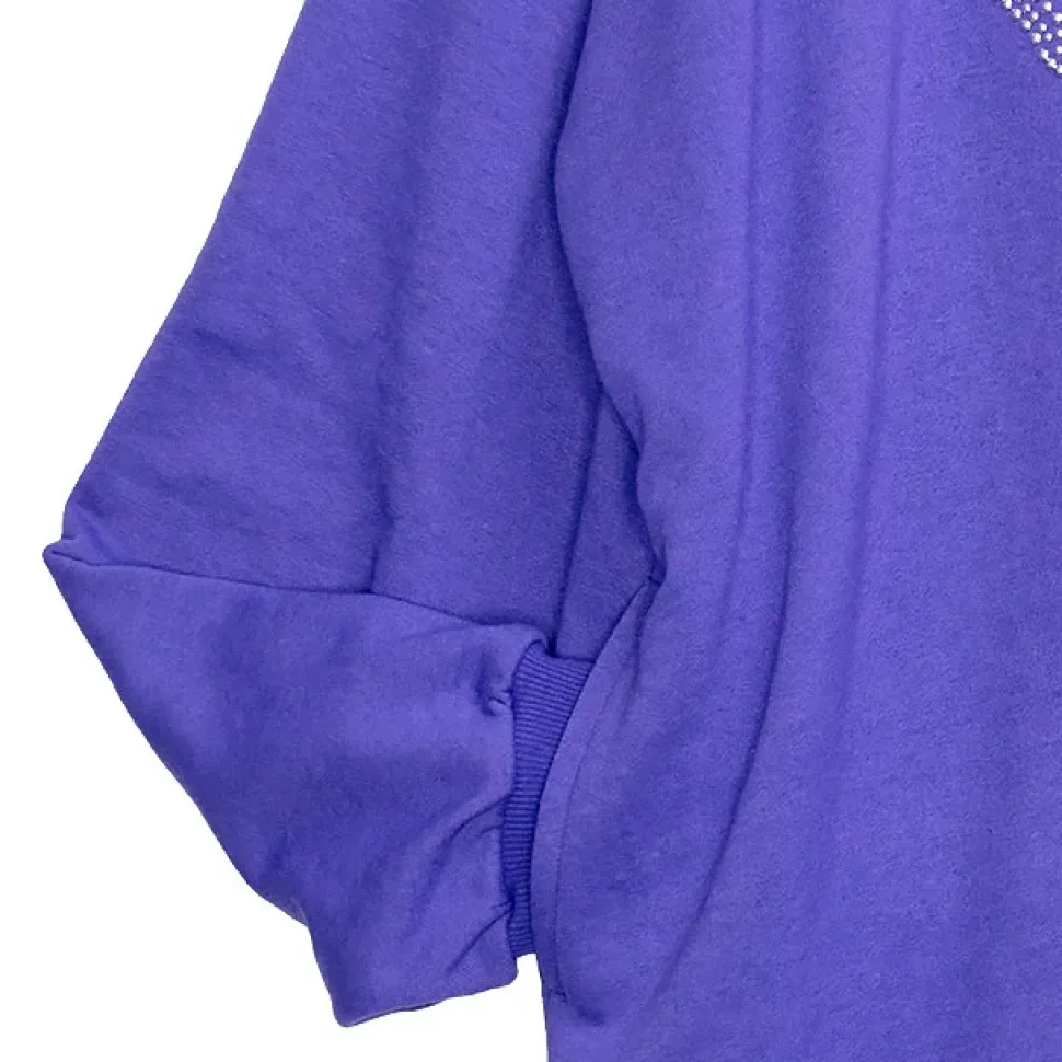 LISTEN FLAVOR Dark Cross Studded Hoodie