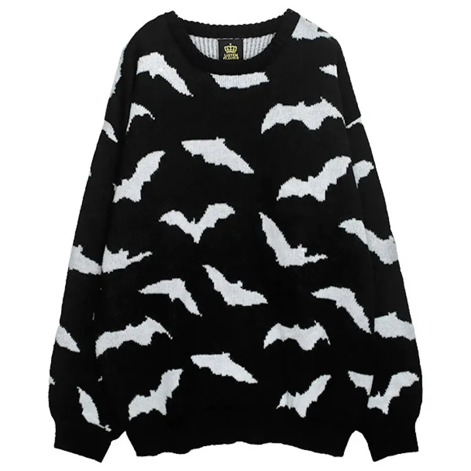 LISTEN FLAVOR Dark Night Bat Knit