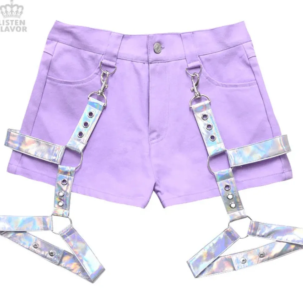 LISTEN FLAVOR Detachable Harness Garter Belt Shorts