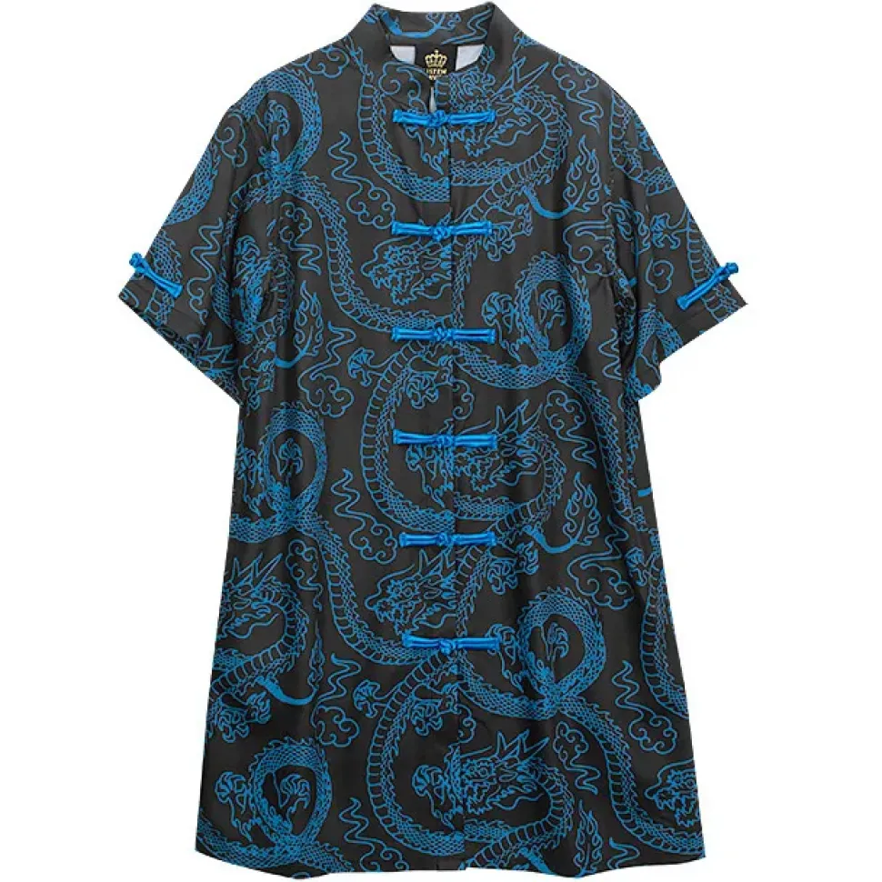 LISTEN FLAVOR Dragon Pattern China Shirt