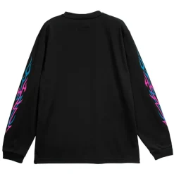 LISTEN FLAVOR Fallen Angel's Black Cat Long Sleeve T-Shirt