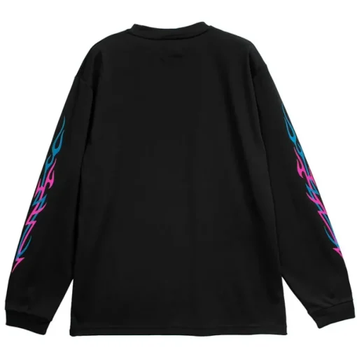 LISTEN FLAVOR Fallen Angel's Black Cat Long Sleeve T-Shirt