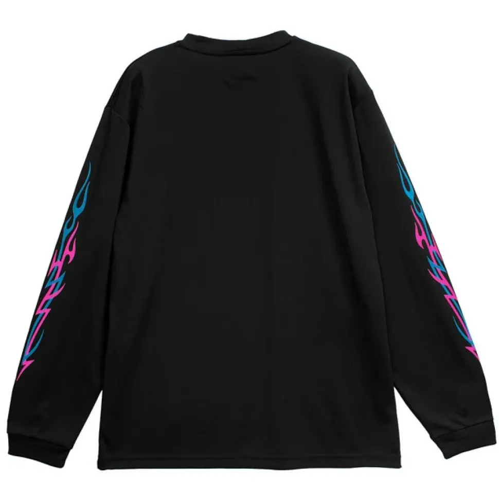 LISTEN FLAVOR Fallen Angel's Black Cat Long Sleeve T-Shirt