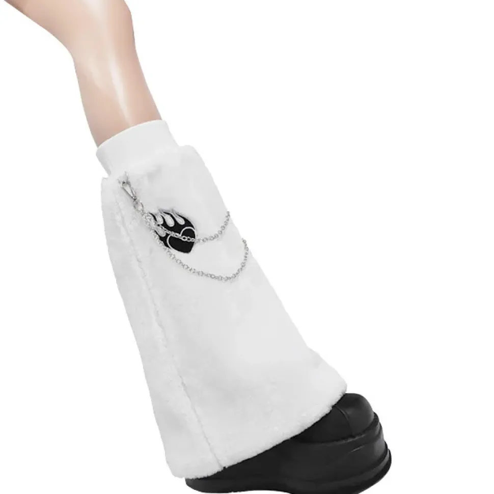 LISTEN FLAVOR Fire Heart Chain Boa Leg Covers