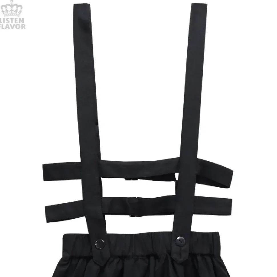 LISTEN FLAVOR Flared Skirt w/ Harness Belt