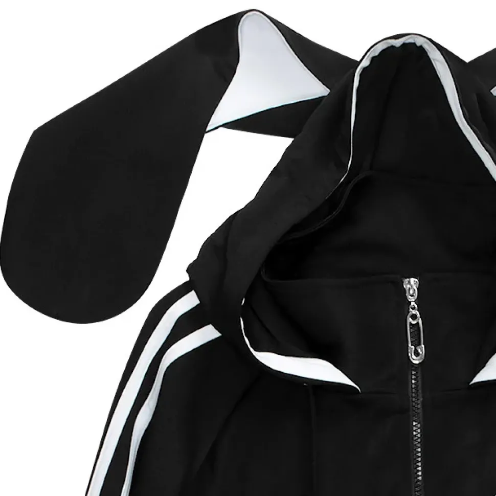 LISTEN FLAVOR From the Mirai Bunny Ear Jersey Hoodie