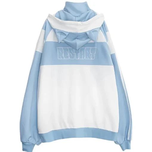 LISTEN FLAVOR Gaming Cat Ear Jersey Hoodie
