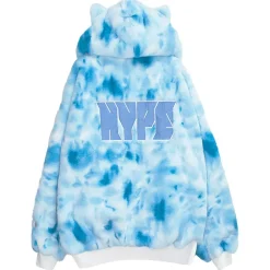 LISTEN FLAVOR Gaming Cat Ear Buckle Fur Blouson