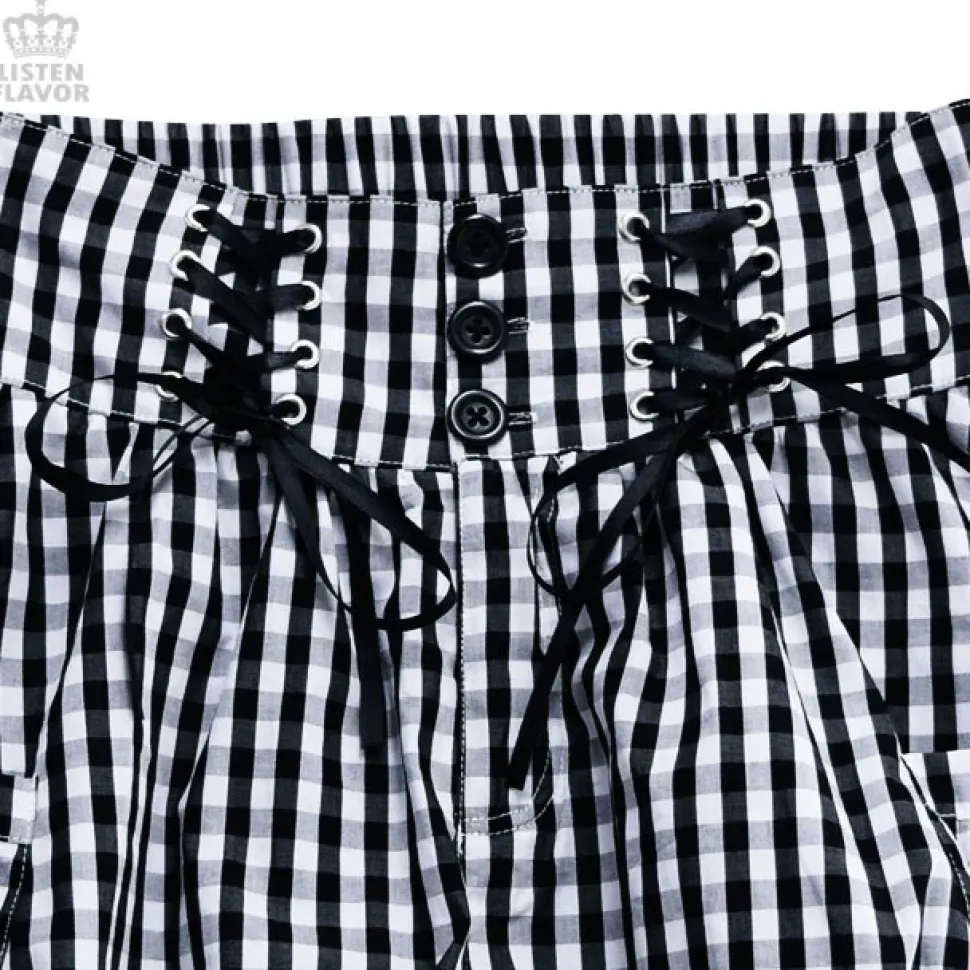 LISTEN FLAVOR Gathered Shorts