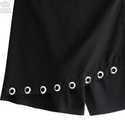 LISTEN FLAVOR Gaucho Pants w/ Eyelet Flap