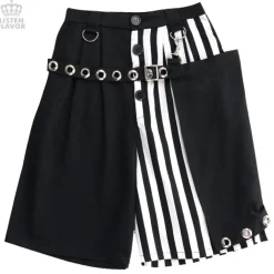 LISTEN FLAVOR Gaucho Pants w/ Eyelet Flap