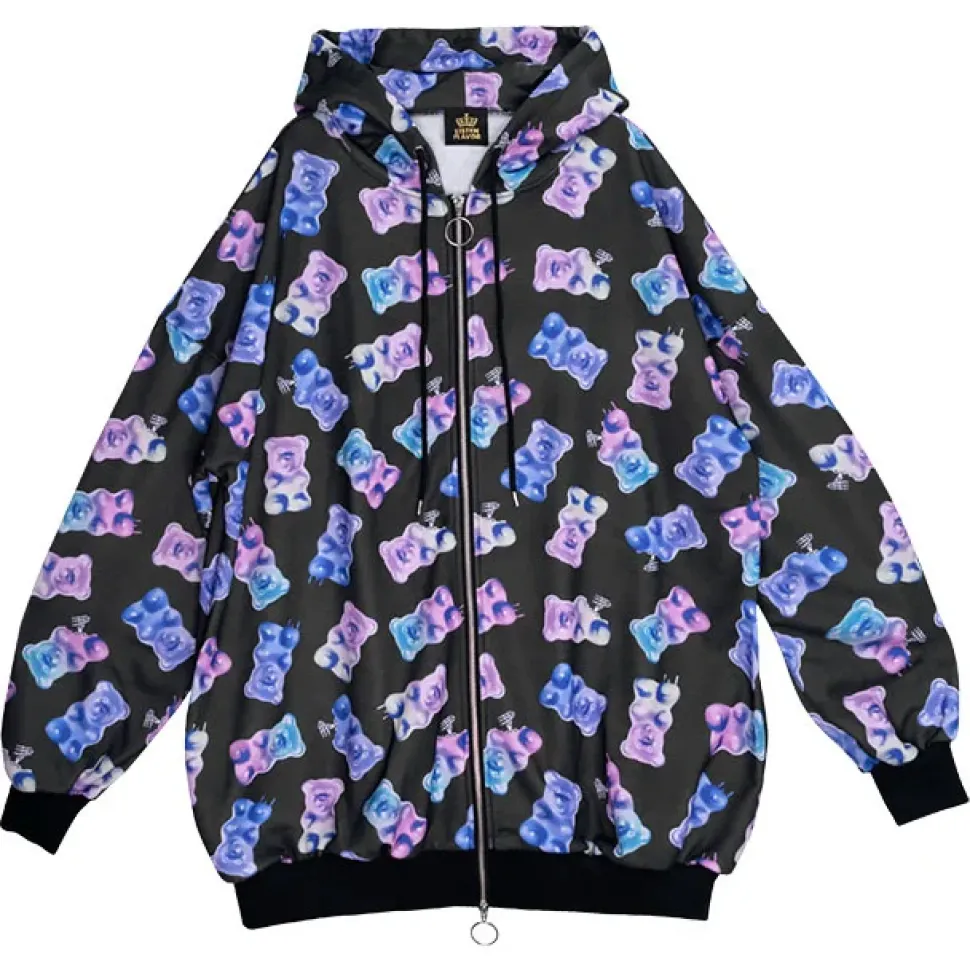 LISTEN FLAVOR Gummy Bear Zip Hoodie