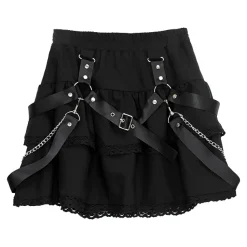 LISTEN FLAVOR Harness Tiered Skirt