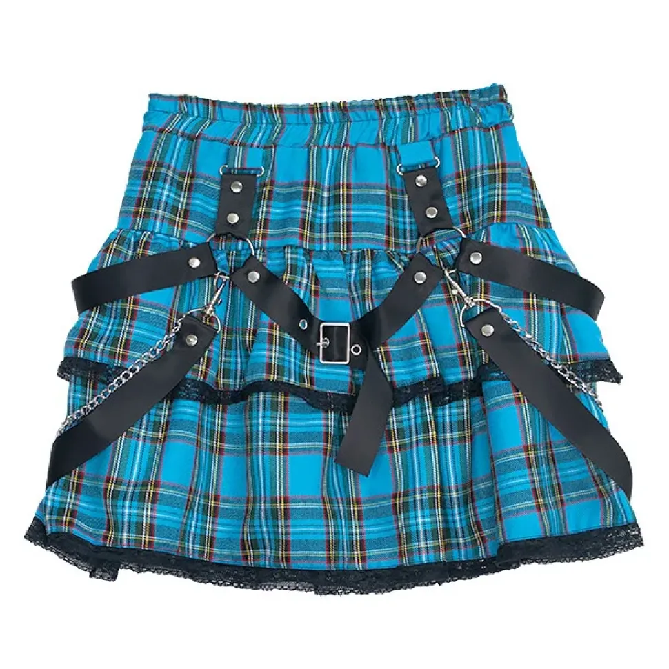 LISTEN FLAVOR Harness Tiered Skirt