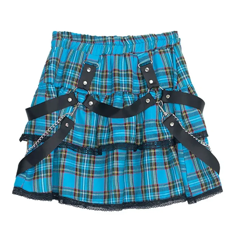 LISTEN FLAVOR Harness Tiered Skirt