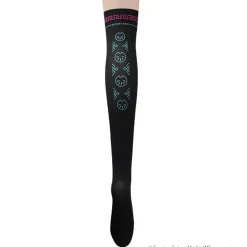 LISTEN FLAVOR Hatsune Miku China Knee-High Socks Black