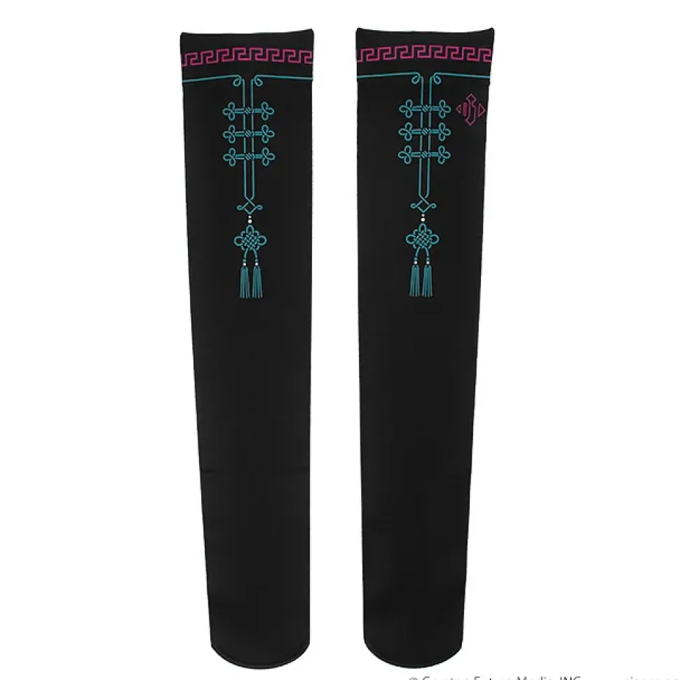 LISTEN FLAVOR Hatsune Miku China Knee-High Socks Black