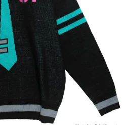 LISTEN FLAVOR Hatsune Miku V-neckline Knit Black