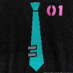 LISTEN FLAVOR Hatsune Miku V-neckline Knit Black