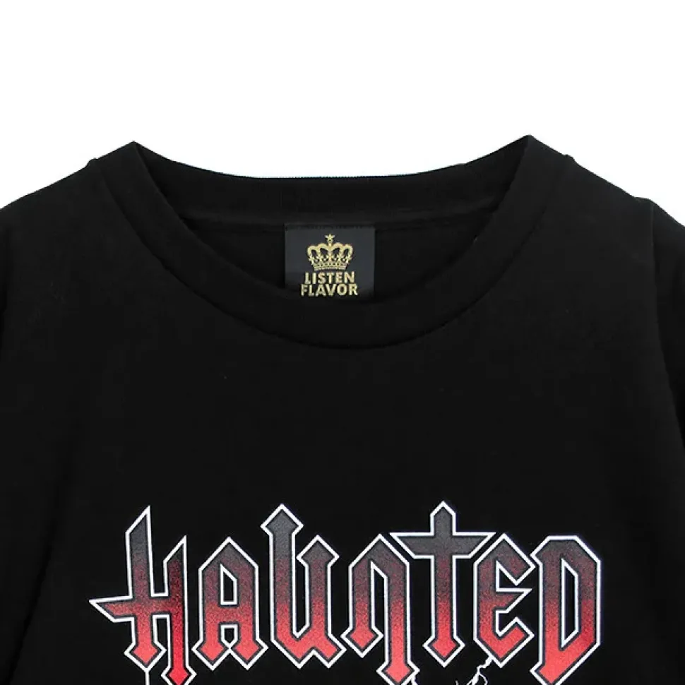 LISTEN FLAVOR Haunted Castle Long Sleeve T-Shirt