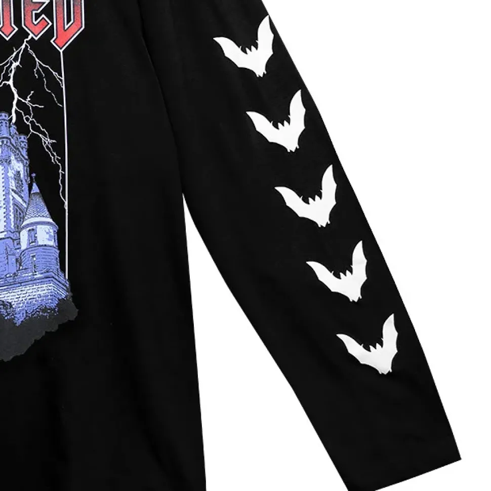 LISTEN FLAVOR Haunted Castle Long Sleeve T-Shirt