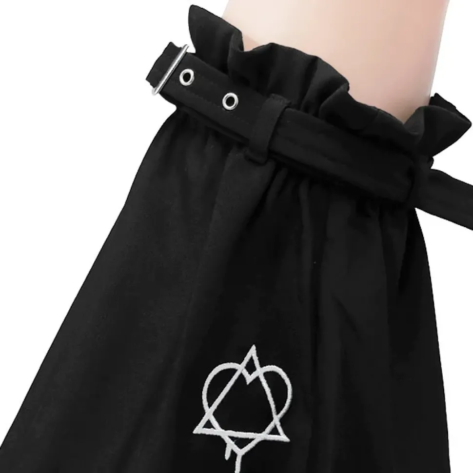 LISTEN FLAVOR Heart Hexagram Leg Covers w/ Belt
